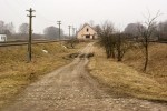 станция Андреевичи: Следы мощеной дороги ведущей на станцию