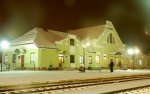 станция Самбор: Вокзал ночью