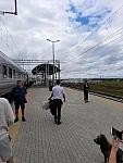 станция Тамань-Пассажирская: Вид в сторону Крымского моста и Керчи