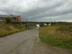 станция Стебник: Путепровод заброшенного подъездного пути калийного завода