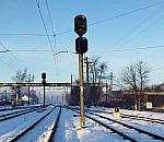 станция Персенковка: Маршрутный светофор НМ3 в сторону Львова