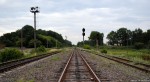 станция Козова: Выходные светофоры Ч1, Ч2 и Ч3. Вид в сторону Тернополя