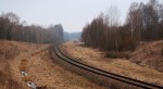 Вид на бывшую станцию от начала бывшего развортного треугольника станции Андреевичи