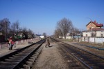 станция Ивано-Франковск: Чётная горловина. Вид в сторону Ходорова