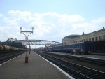 станция Ивано-Франковск: Первая, вторая, третья платформы. Вид в сторону Делятина, Коломыи