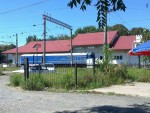 станция Ужгород: Грузовая платформа у товарной конторы