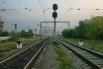станция Струмковка: Выходные светофоры Н2, Н1, Н3 в сторону Чопа