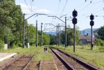 станция Великий Березный: Нечётные выходные светофоры, вид в сторону Дубрынич