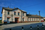 станция Виноградово-Закарпатское: Пассажирское здание с обратной стороны