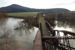 станция Хмельник: Вид семафора в сторону Виноградова с моста