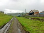 о.п. Лазещина: Территория бывшей станции, вид в сторону Рахова