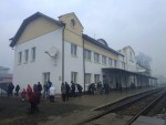 станция Рахов: Отремонтированное здание станции