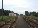 станция Черлёна: Платформы и пути. Вид в сторону Гродно