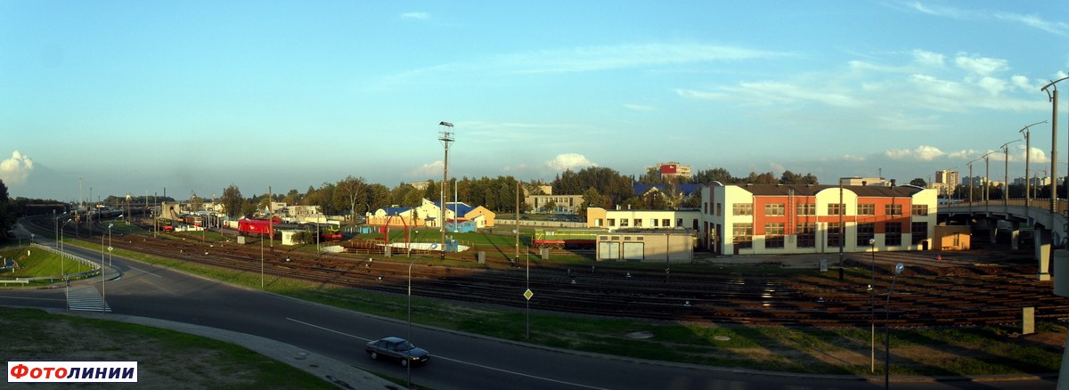 Вид на депо, ПТОЛ и Полесский парк