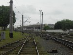 станция Гродно: Вокзал, вид из-под путепровода