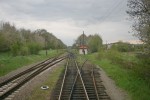 станция Глубокая-Буковинская: Чётная горловина, вид в сторону Вадул-Сирета