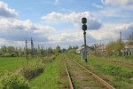 станция Сторожинец: Входной светофор Н со стороны Глубокой-Буковинской