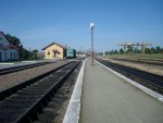 станция Лановцы: Вторая платформа, вид в сторону Збаража