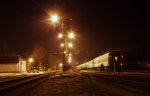 станция Мосты: Платформы, ночной вид в сторону Гродно и Волковыска
