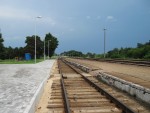 станция Рожанка: Вид с первой платформы в сторону Лиды