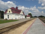 станция Рожанка: Вид в сторону Лиды со второй платформы