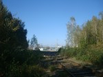 станция Сельцо: Подъездные пути к Хмельницкой АЭС. Вид в сторону АЭС