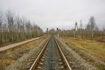 станция Рудня-Радовельская: Бывшая горловина станции со стороны Коростеня, вид в сторону Коростеня