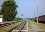 станция Белокоровичи: Вид в сторону Сарн
