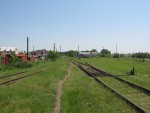 станция Жашков: Восточная горловина станции, вид в сторону конца линии