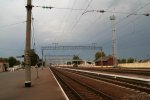 станция Ивацевичи: Платформы и пути. Вид на чётное направление