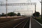станция Ивацевичи: Платформы и пути. Вид на нечётное направление