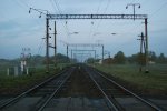 станция Коссово-Полесское: Вид с переезда в сторону Бреста