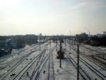 станция Брест-Центральный: Разветвление путей Варшавского и Центрального парков станции