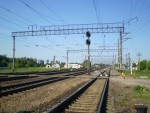 станция Ивацевичи: Нечётные выходные светофоры Н1 и Н2 (вдали)