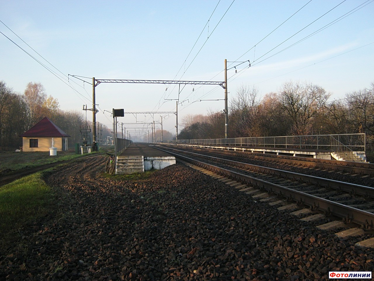 Платформы и пути, вид в сторону Бреста