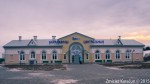 станция Барановичи-Центральные: Пассажирское здание с обратной стороны