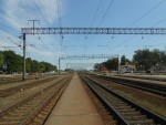 станция Жабинка: Вид в сторону Барановичей и Лунинца