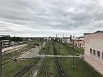 станция Барановичи-Центральные: Вид на депо с пешеходного моста