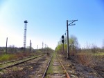 станция Днестрянская: Выходные светофоры в нечётной горловине, вид в сторону Песочной