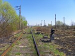 станция Днестрянская: Нечётная горловина, вид в сторону разобранной станции Роздол