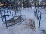 о.п. Новая Дуброва: Лестница на платформу