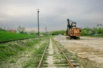 станция Веренчанка: Тупиковый путь в нечётной горловине для погрузки камня, вид в сторону Залещиков