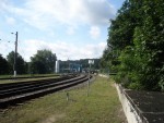станция Каунас: Западная горловина, вдали мост через Нямунас