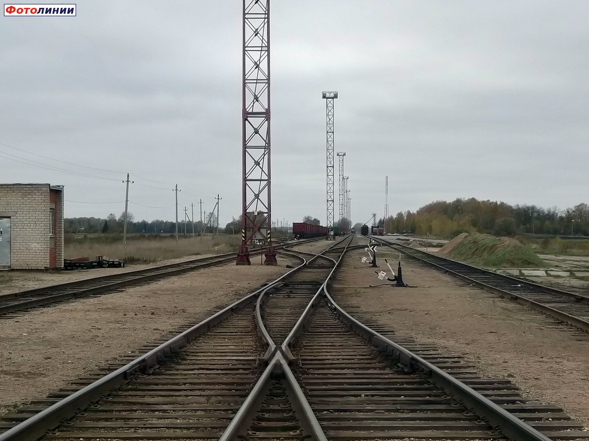 Вид на станцию со стороны восточной горловины