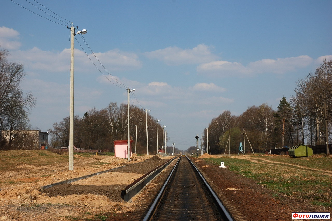 Вид платформы в сторону Могилева