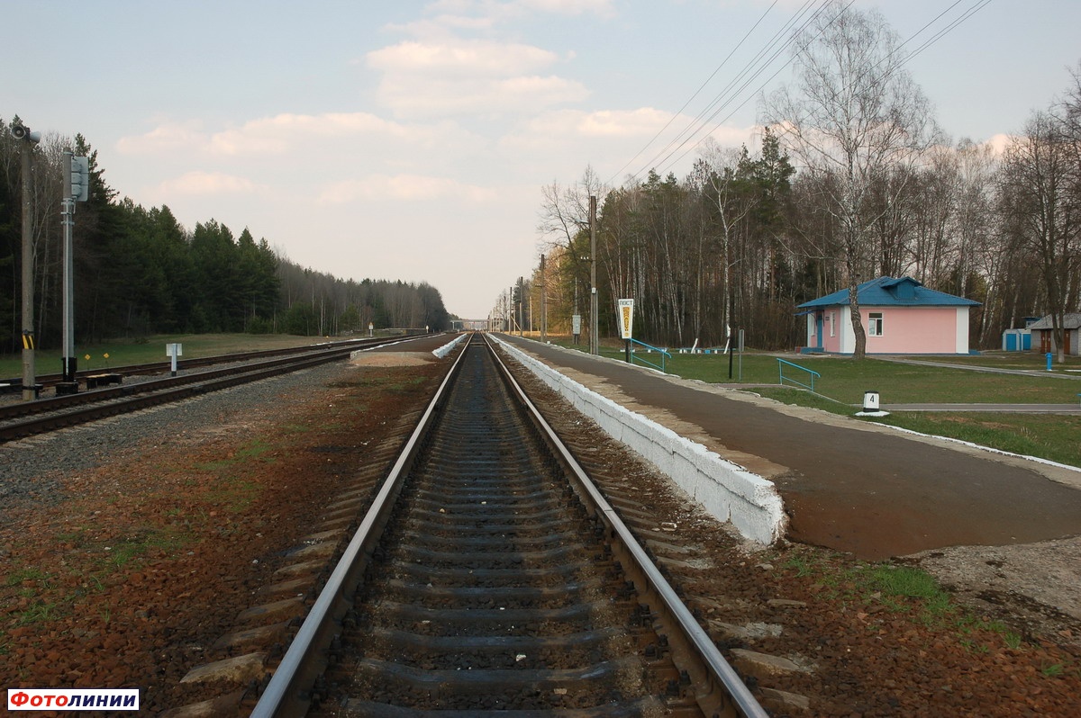 Вид платформ в сторону Могилева