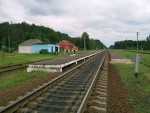 станция Воничи: Платформы и пути. Вид в сторону Могилёва
