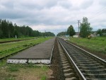 станция Воничи: Платформы и пути. Вид в сторону Осиповичей