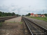 станция Несета: Платформы и пути. Вид в сторону Могилёва