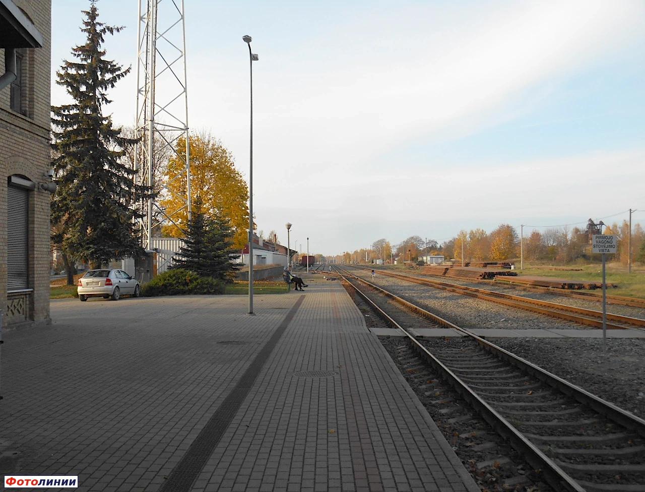 Вид с платформы в сторону Клайпеды